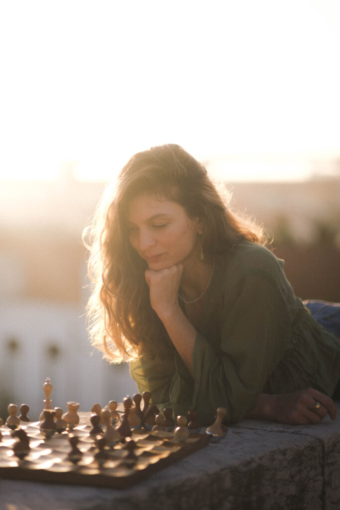 Valeriya Gogunskaya playing Chess